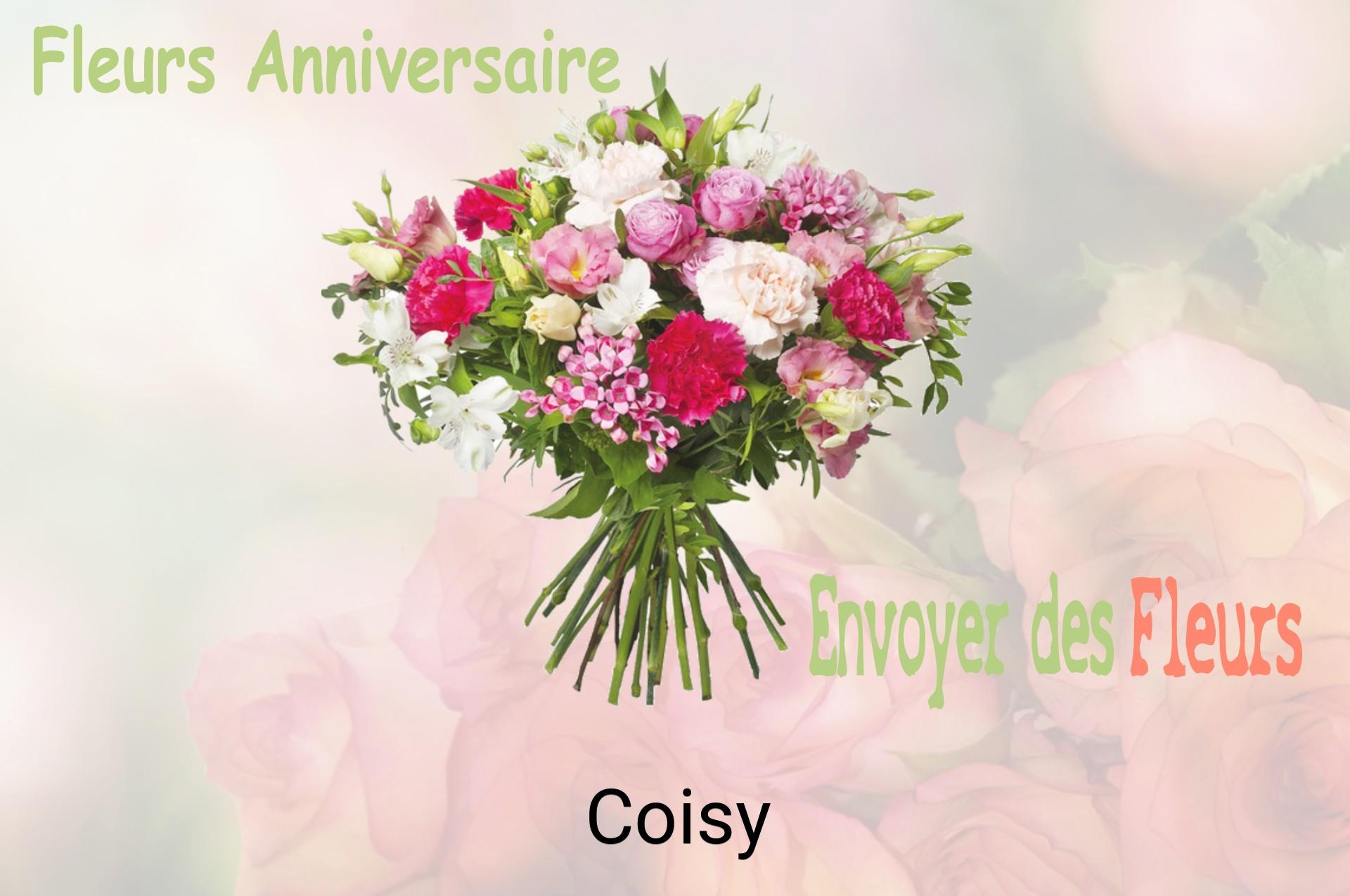 Bouquet de fleurs d’anniversaire livré à Coisy